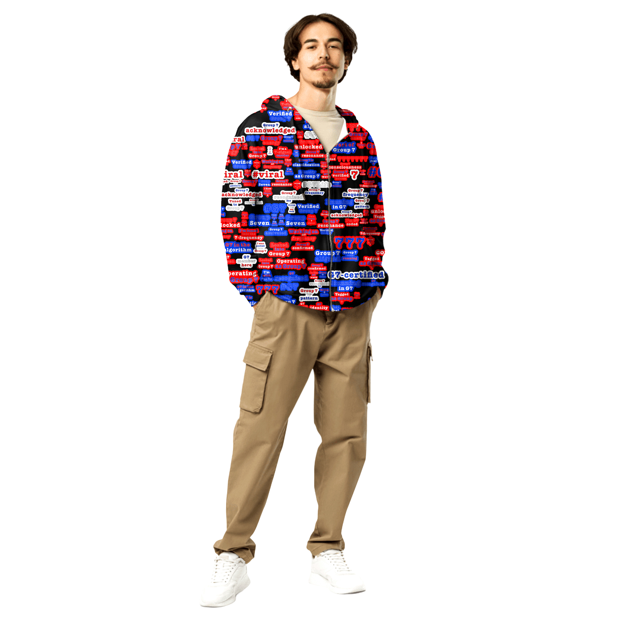 G7 Zip Hoodie — Red, White, & Blue